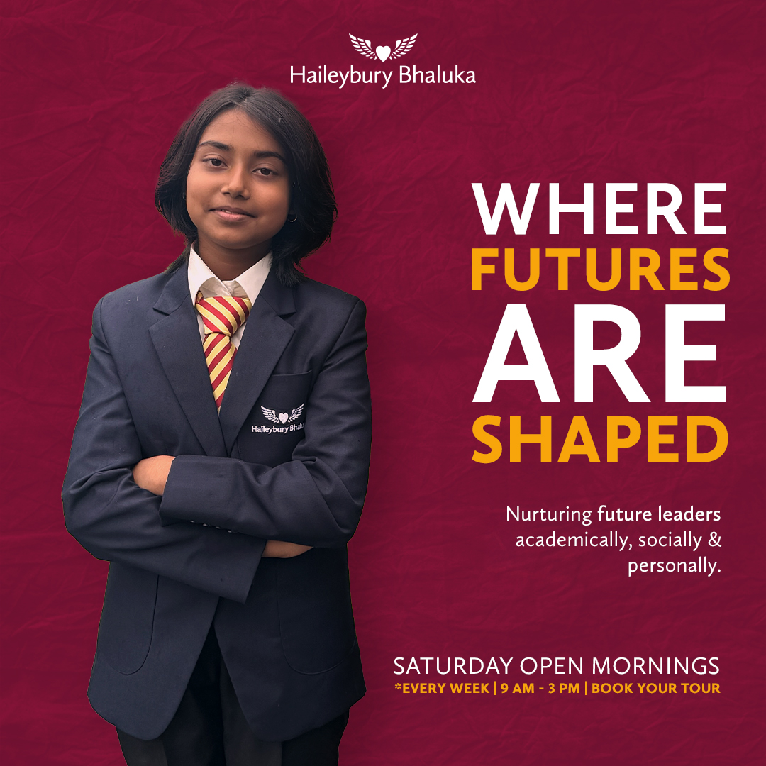 Students at Haileybury Bhaluka enjoying academics, sports, and arts in a vibrant campus setting