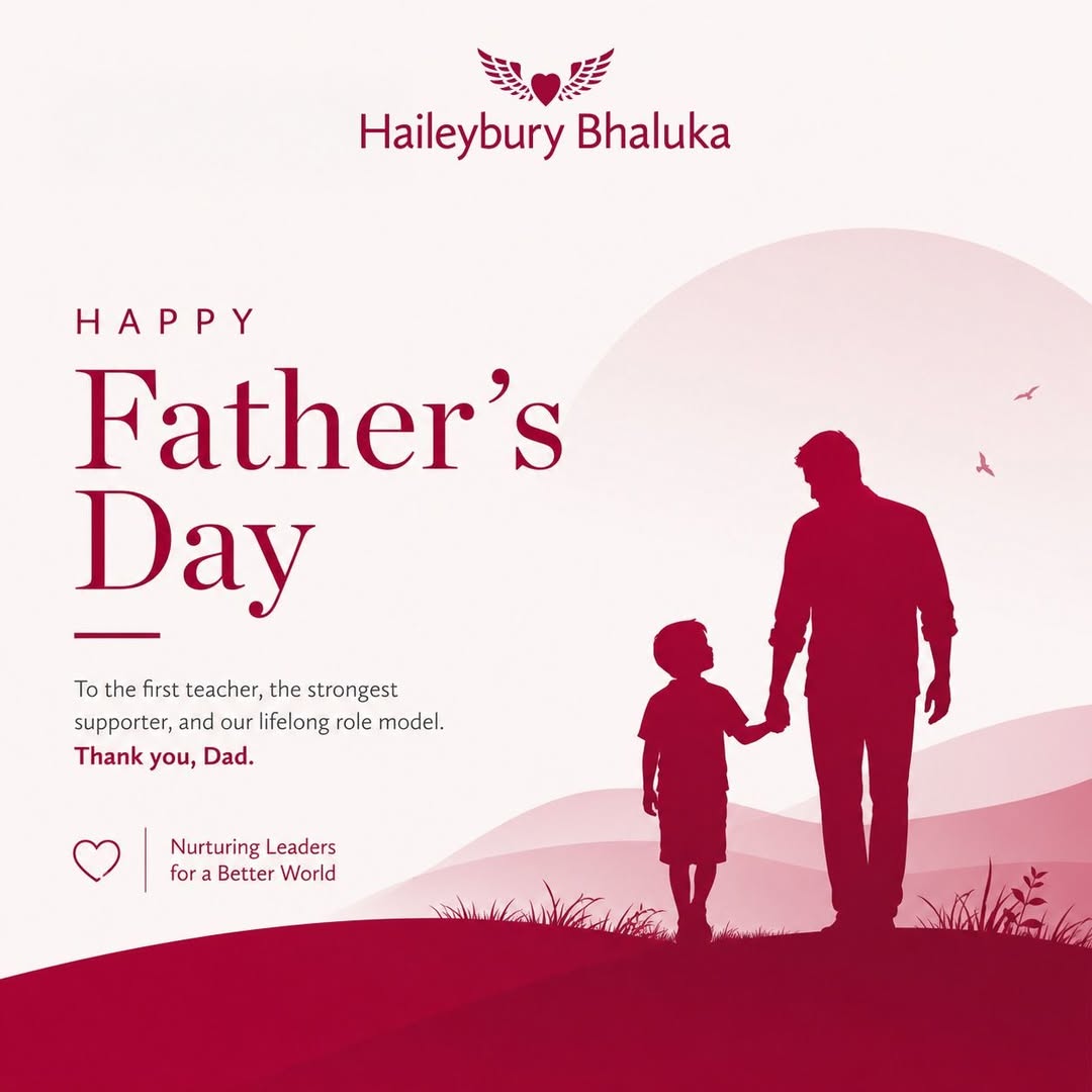 Father and child celebrating Father's Day at Haileybury Bhaluka