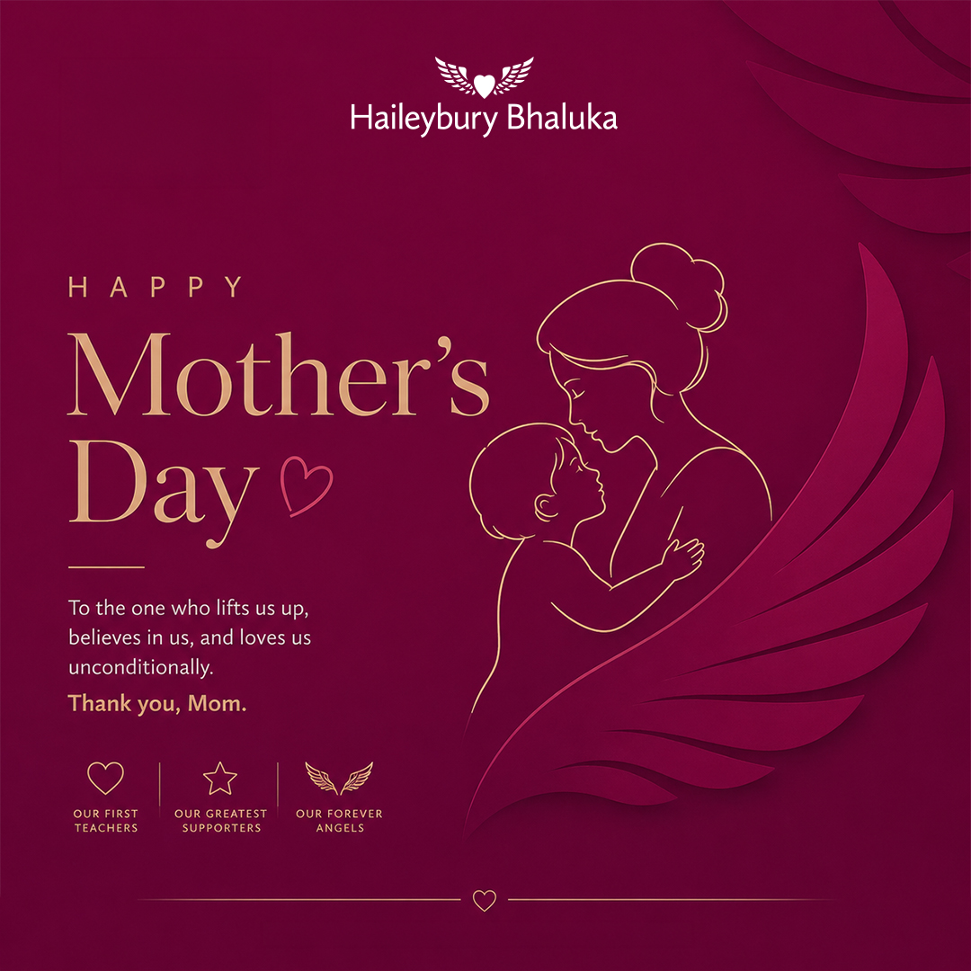 Mother embracing her child with love at Haileybury Bhaluka on Mother’s Day