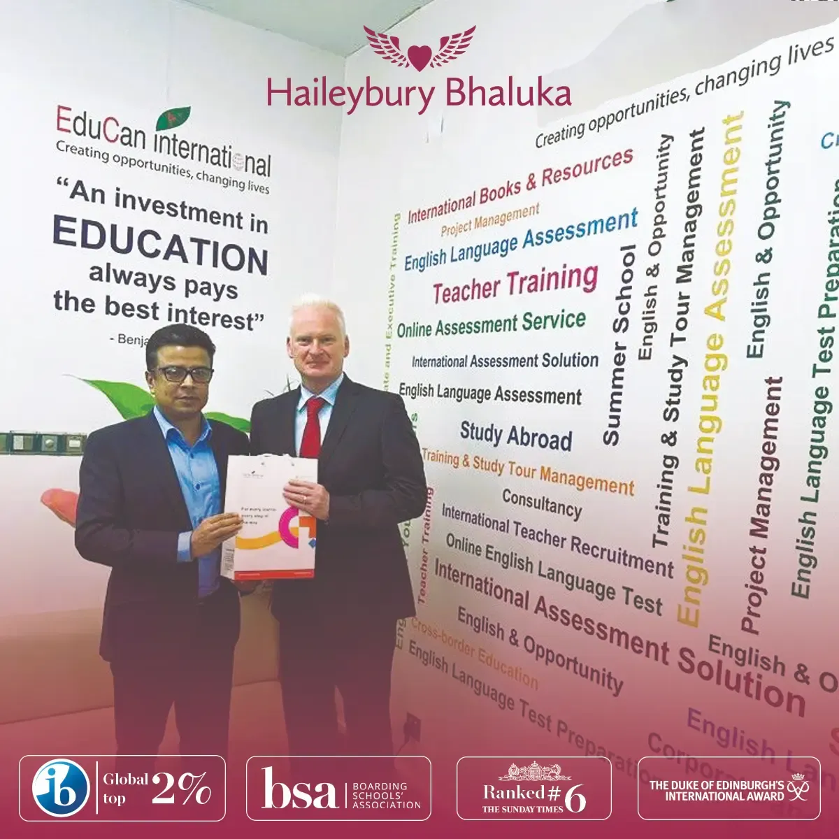 Haileybury Bhaluka attends EduCan International HQ.