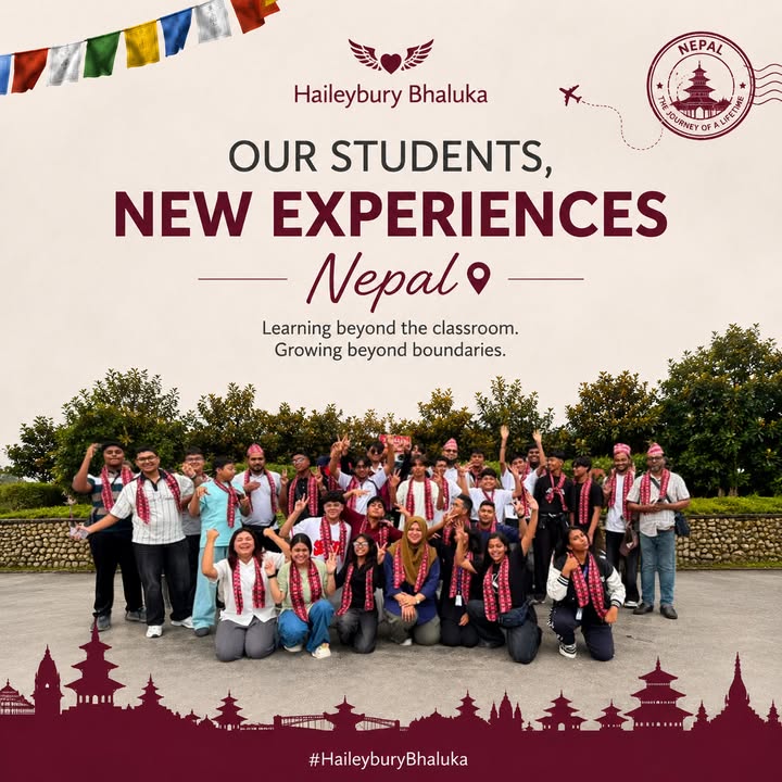 Haileybury Bhaluka students experiencing outdoor adventures in Nepal’s stunning landscapes