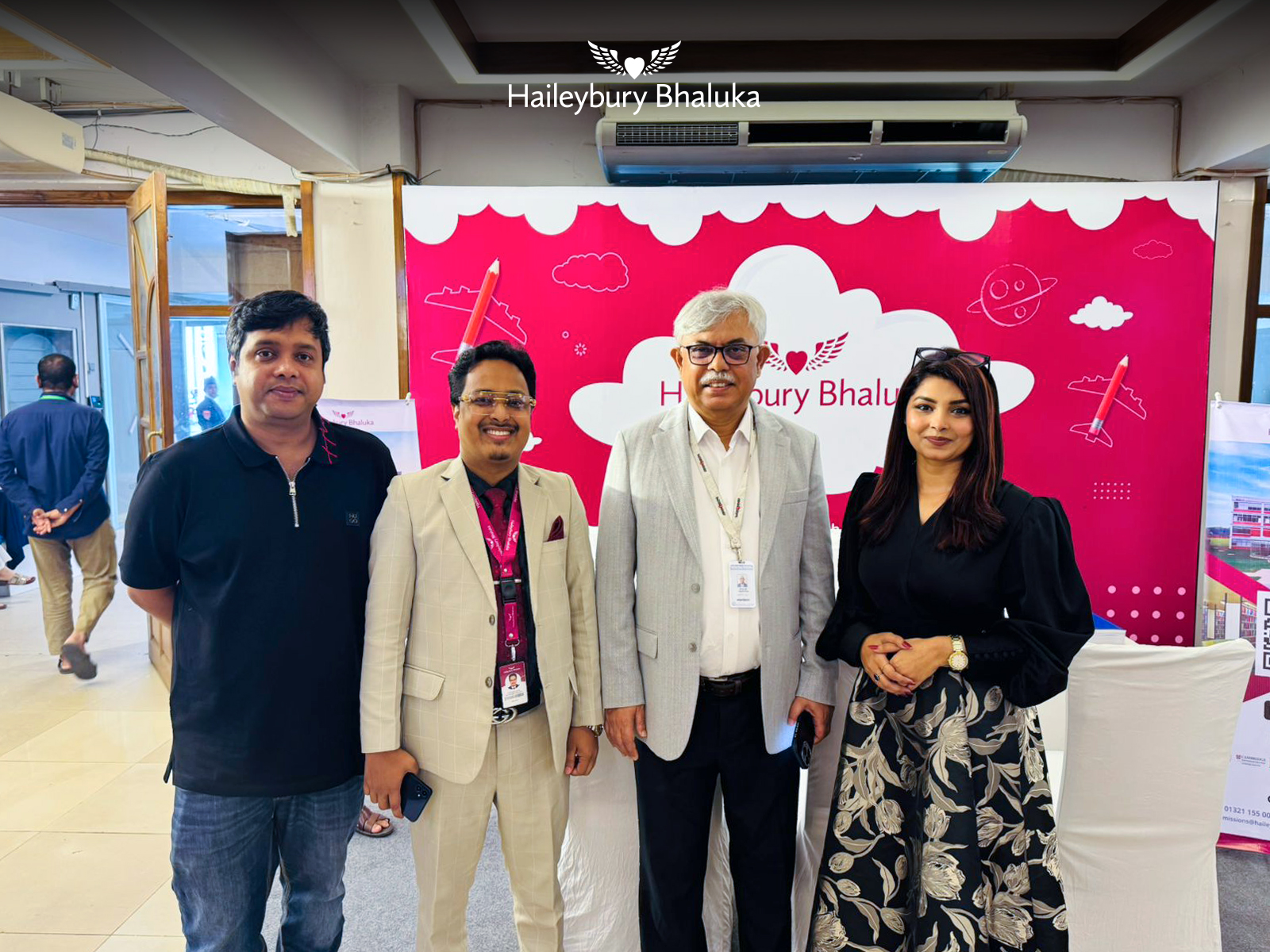 Haileybury Bhaluka team at the English Medium School Admission Fair 2026 in Bangladesh