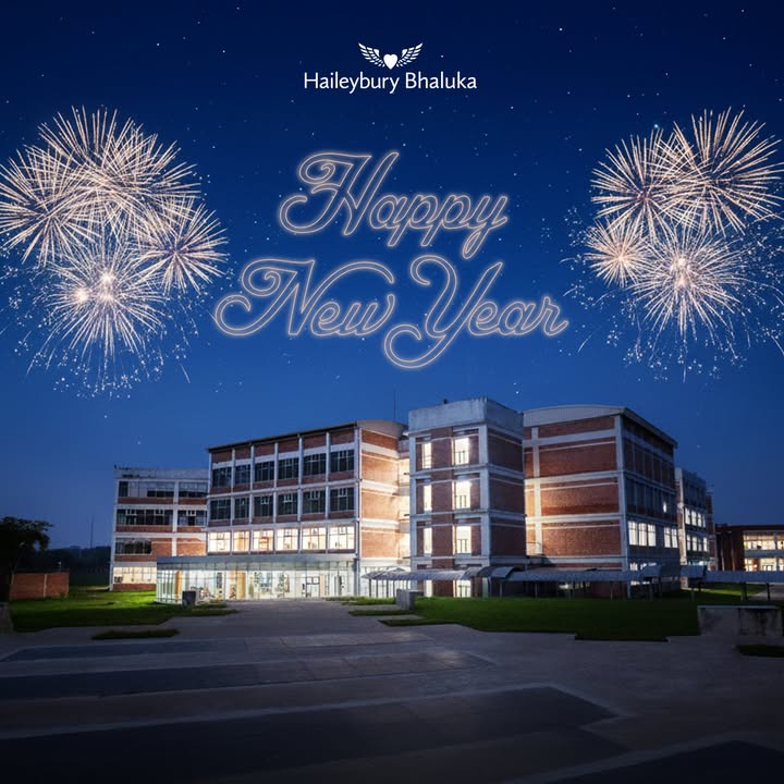 Students at Haileybury Bhaluka celebrating New Year together