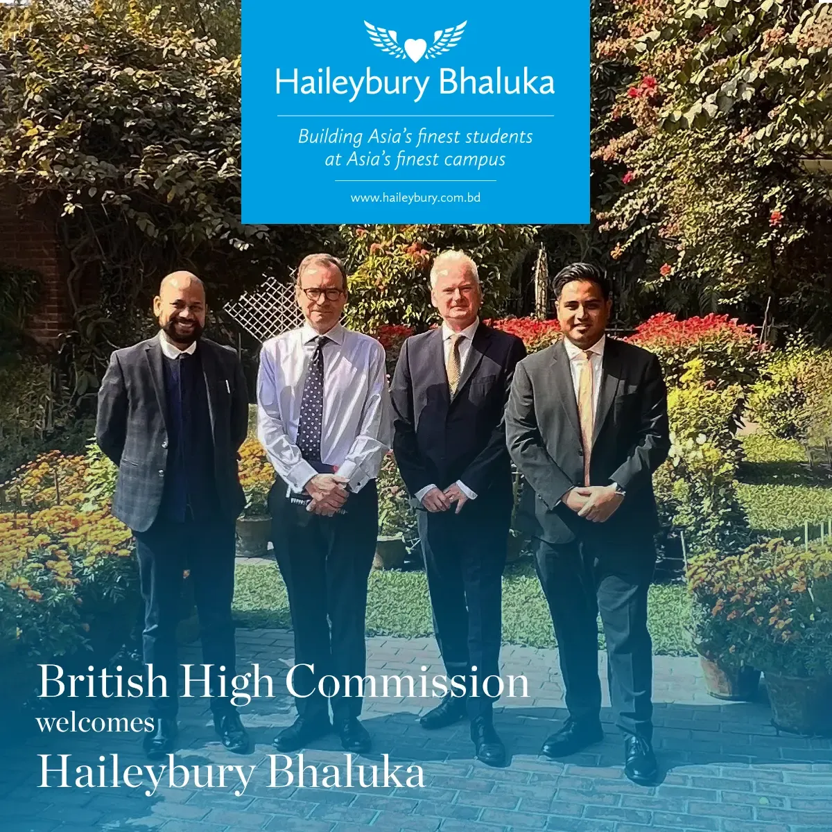 The British High Commission welcomes Haileybury Bhaluka