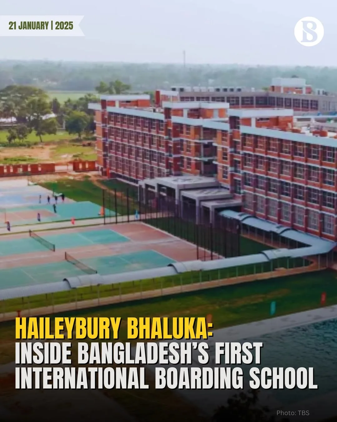 Haileybury Bhaluka's campus, showcasing the new international boarding school.