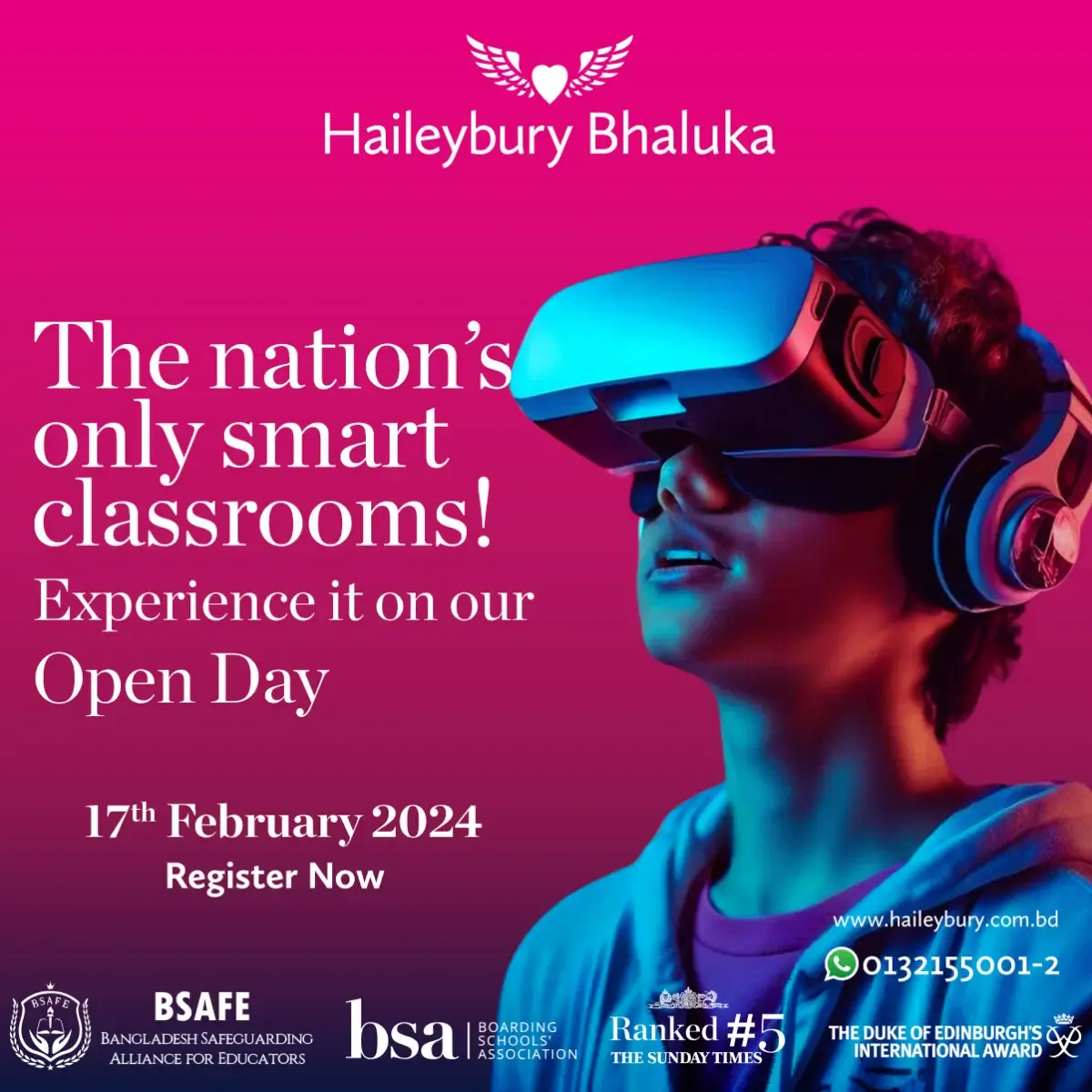 Haileybury Bhaluka is staging a special Open Day